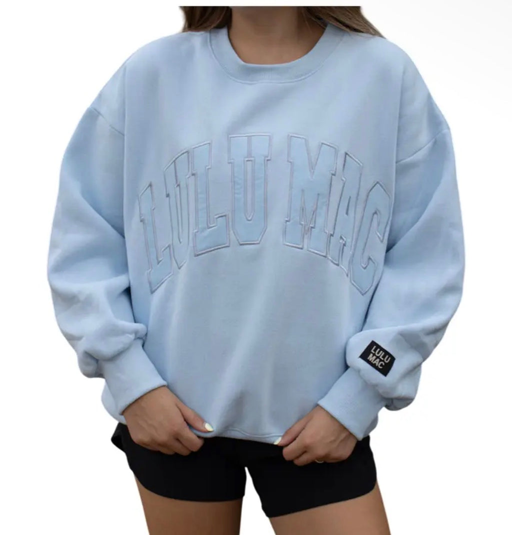 Lulu Mac Baby Blue Sweatshirt
