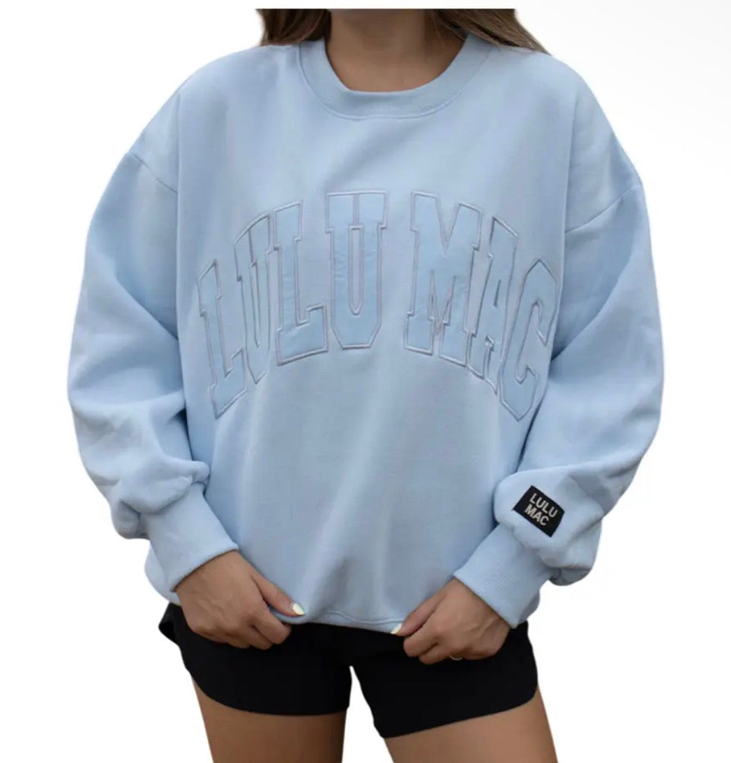 Lulu Mac Baby Blue Sweatshirt