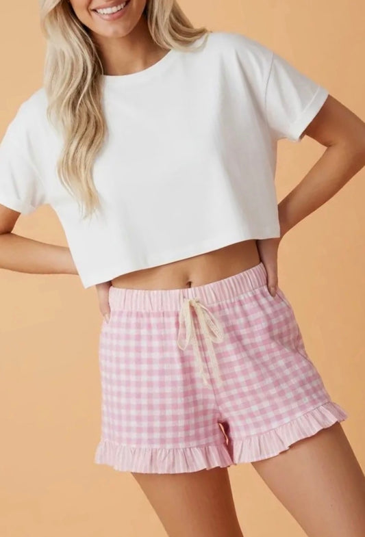 Ruffled, Gingham, & Lace Shorts