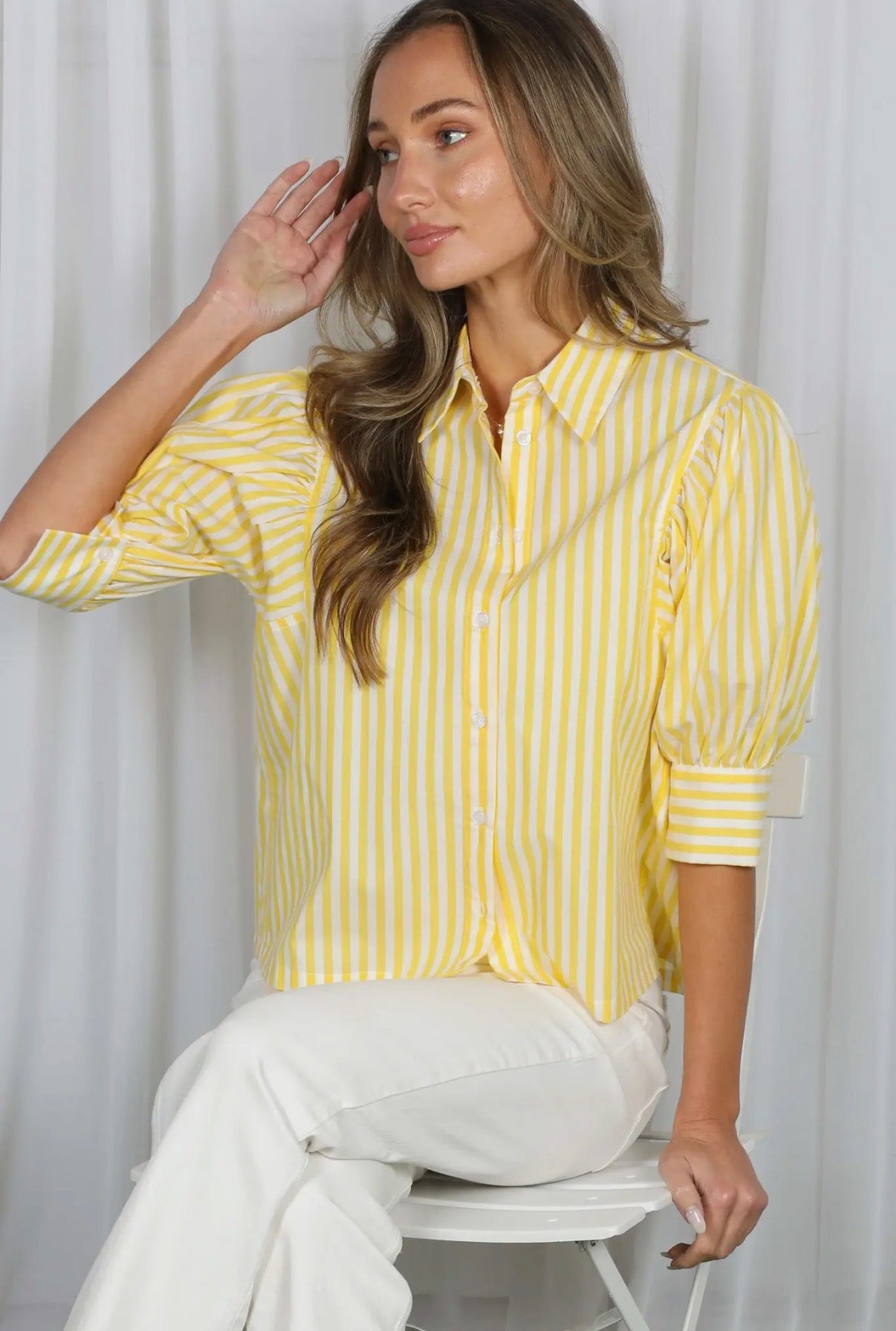 Banana Tropic Button Down
