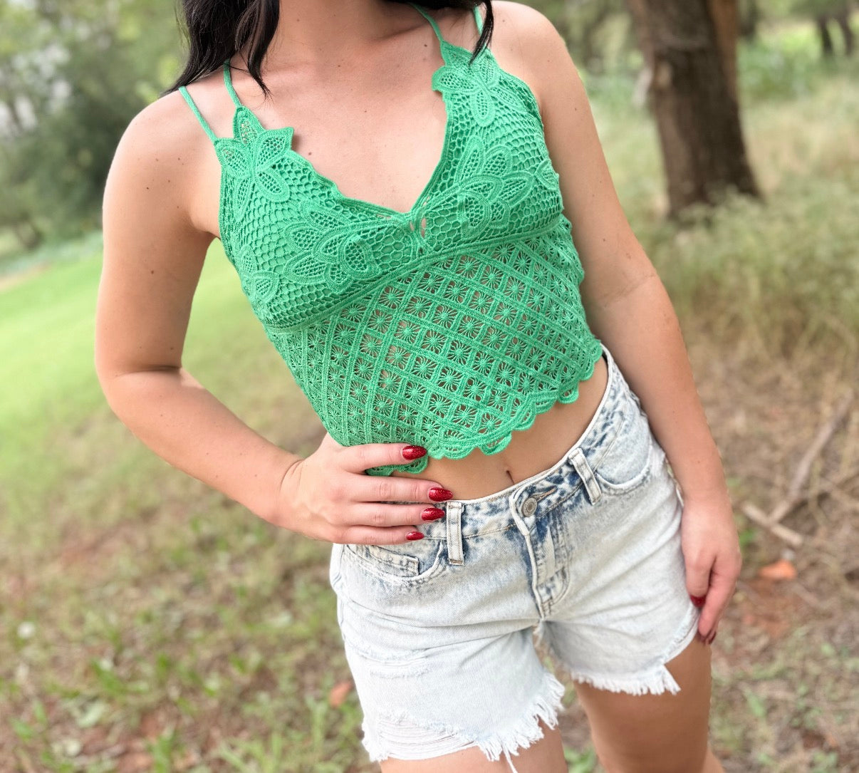 Florence Padded Lace Top