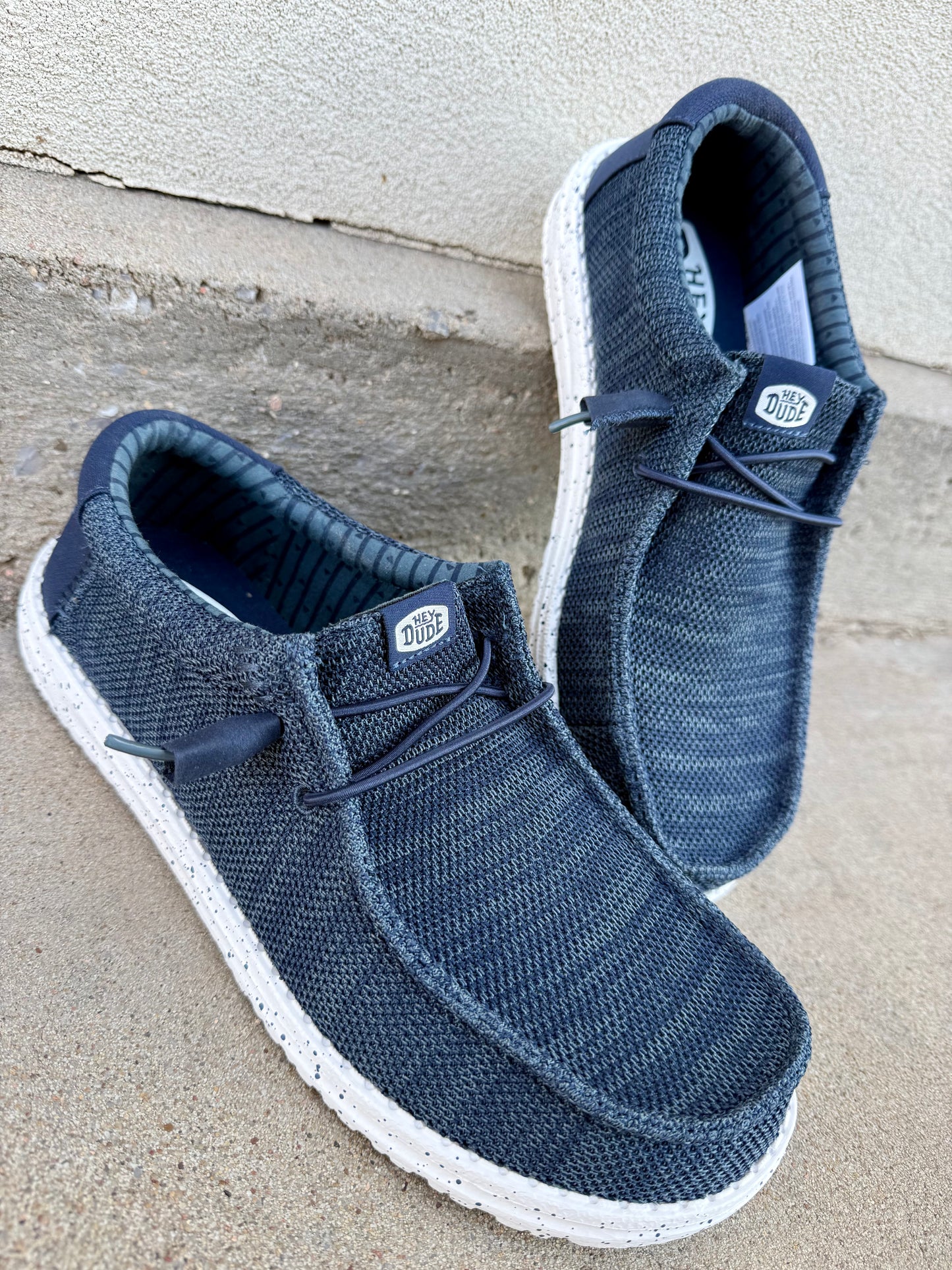 Hey Dude Men’s Wally Stretch Sox Navy