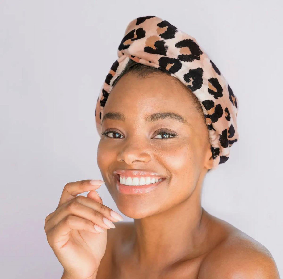 Kitsch Quick Dry Hair Towel | Leopard