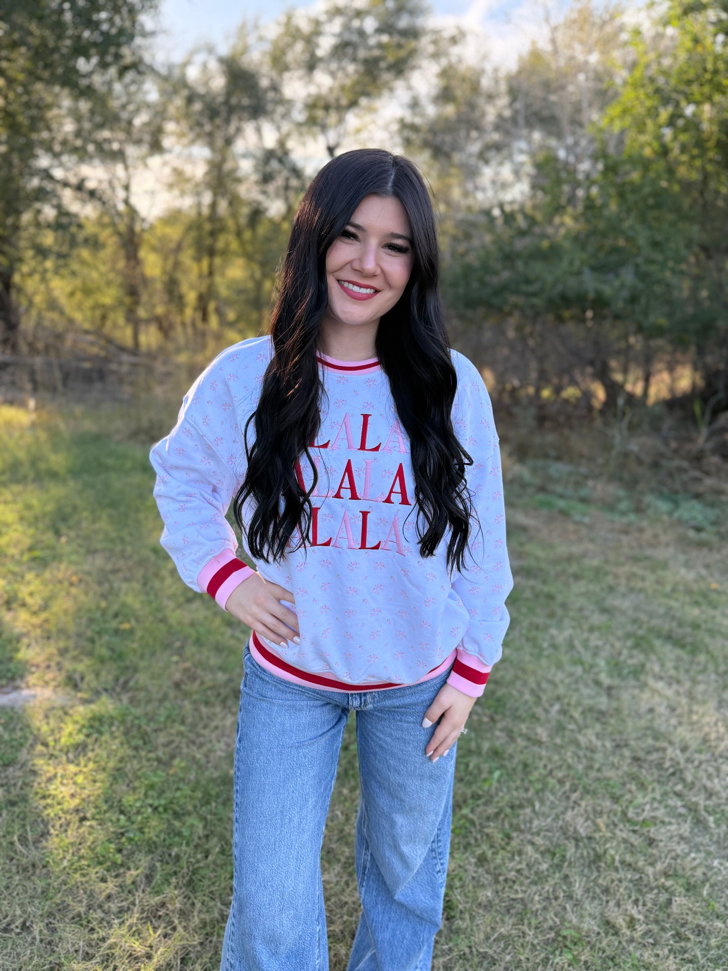 Simply Southern Fa La La Varsity Crew