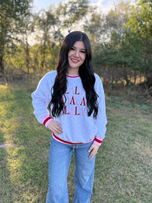 Simply Southern Fa La La Varsity Crew