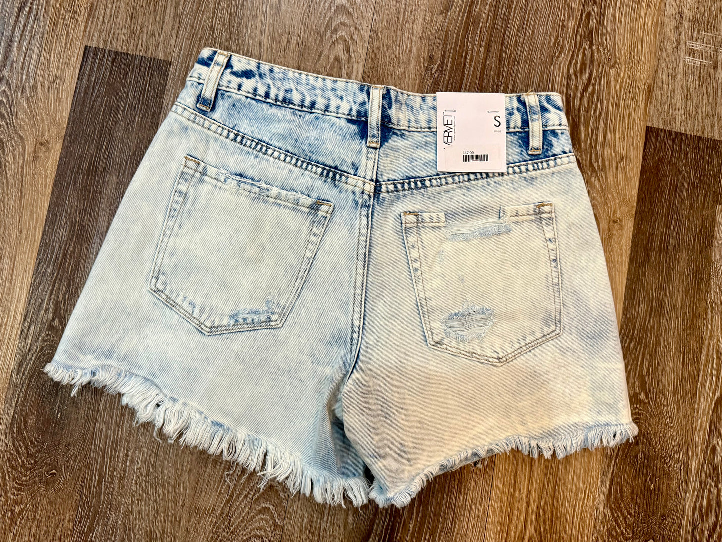 Vervet Light Wash High Waisted Shorts
