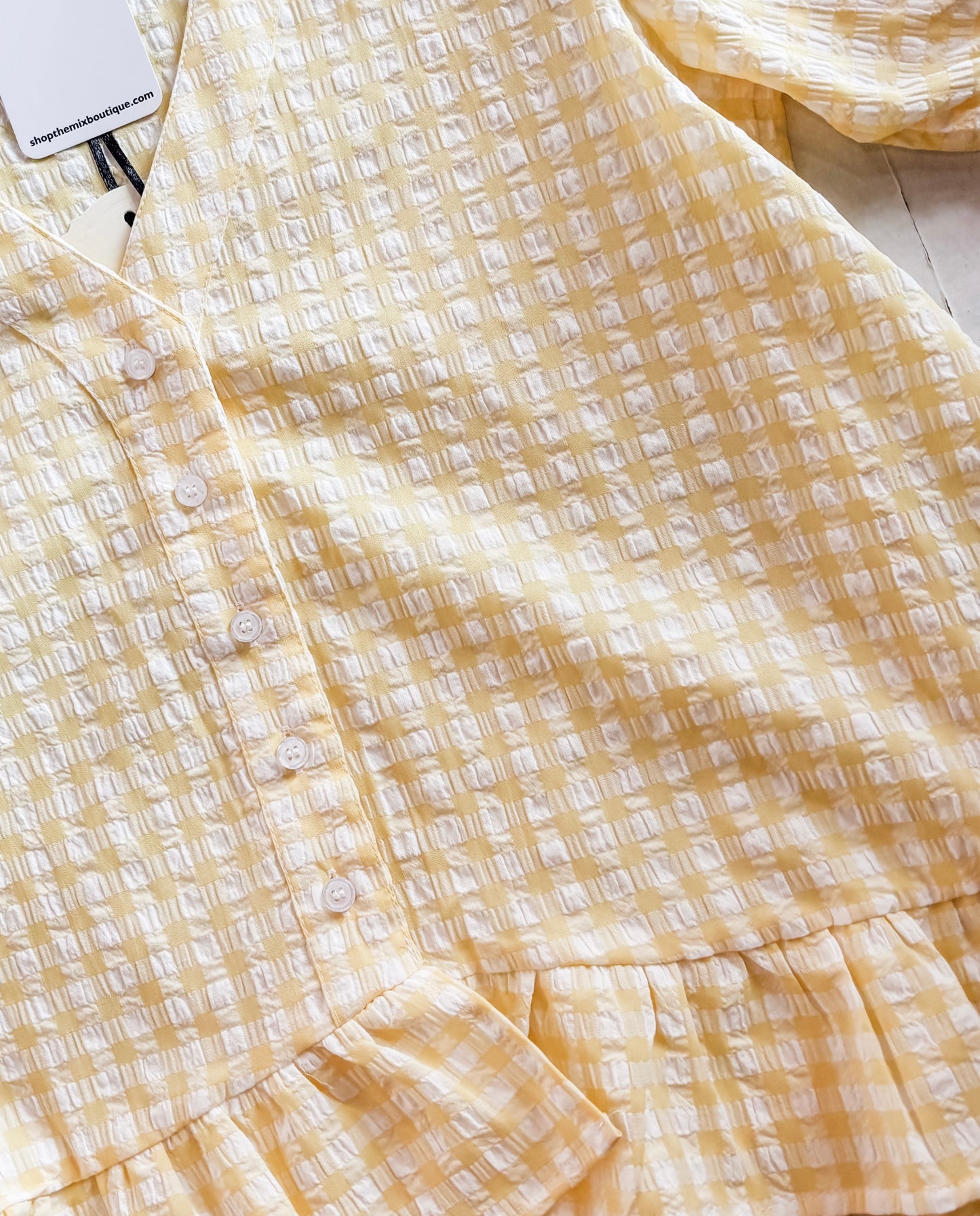Picnic Ruffled Blouse | Yellow