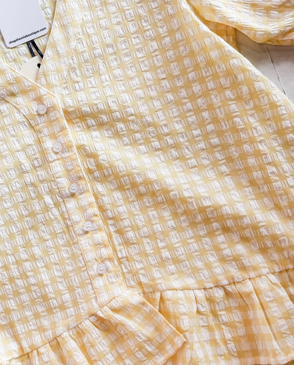 Picnic Ruffled Blouse | Yellow