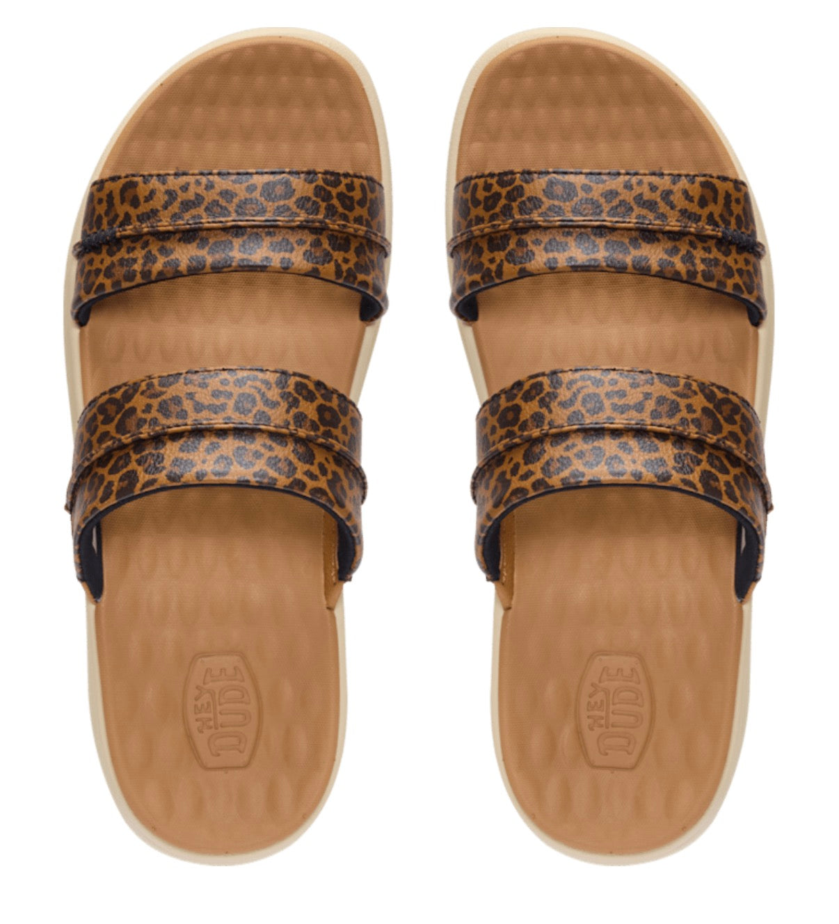 Hey Dude Austin Slide Classic | Tan Leopard