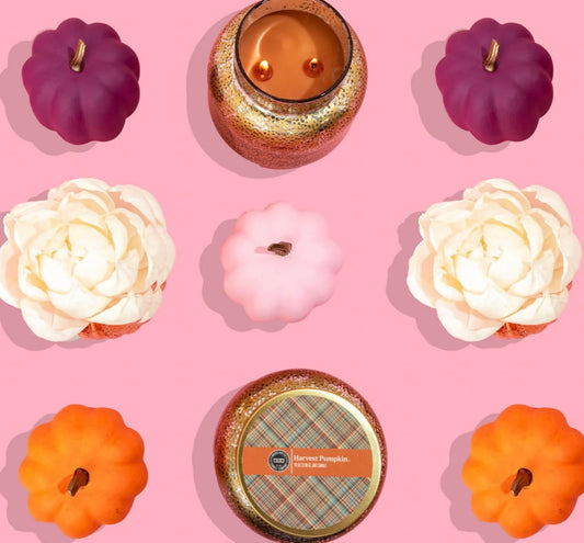 Harvest Pumpkin Holiday Mercury Jar Candle