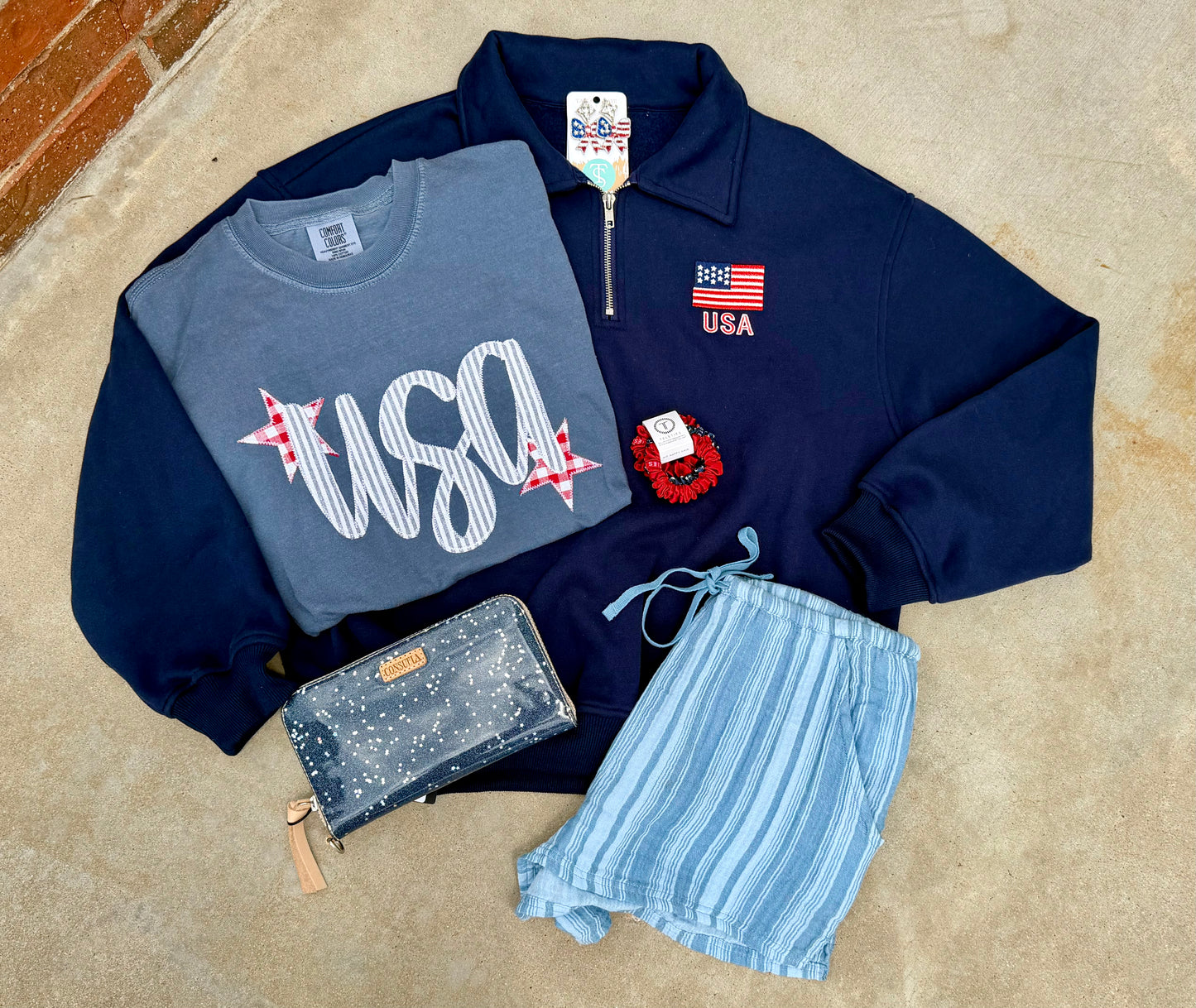 Patchwork USA Tee