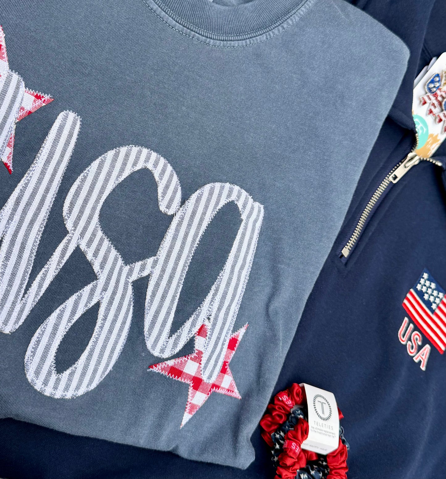 Patchwork USA Tee