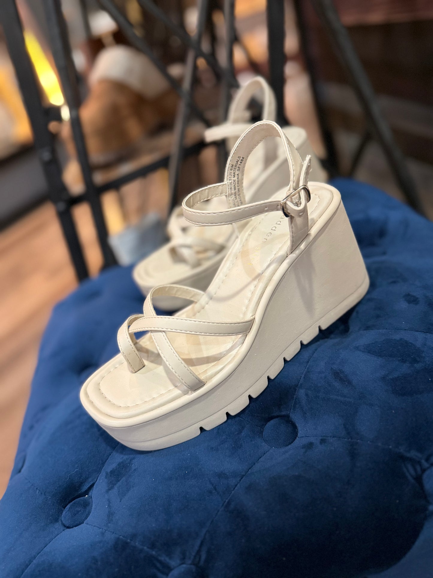 Madden Girl Taupe Wedge