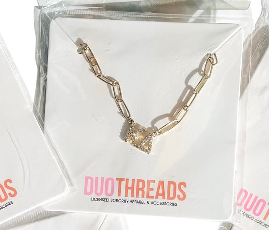 Greek Rhinestone Necklace