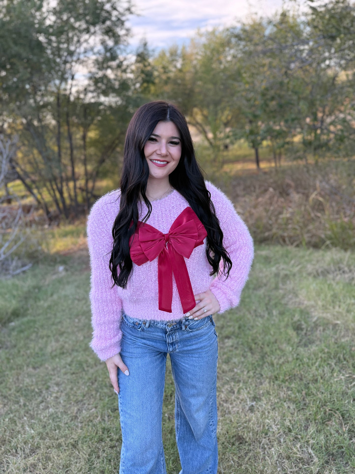 Simply Southern Pink Aurora Sweater