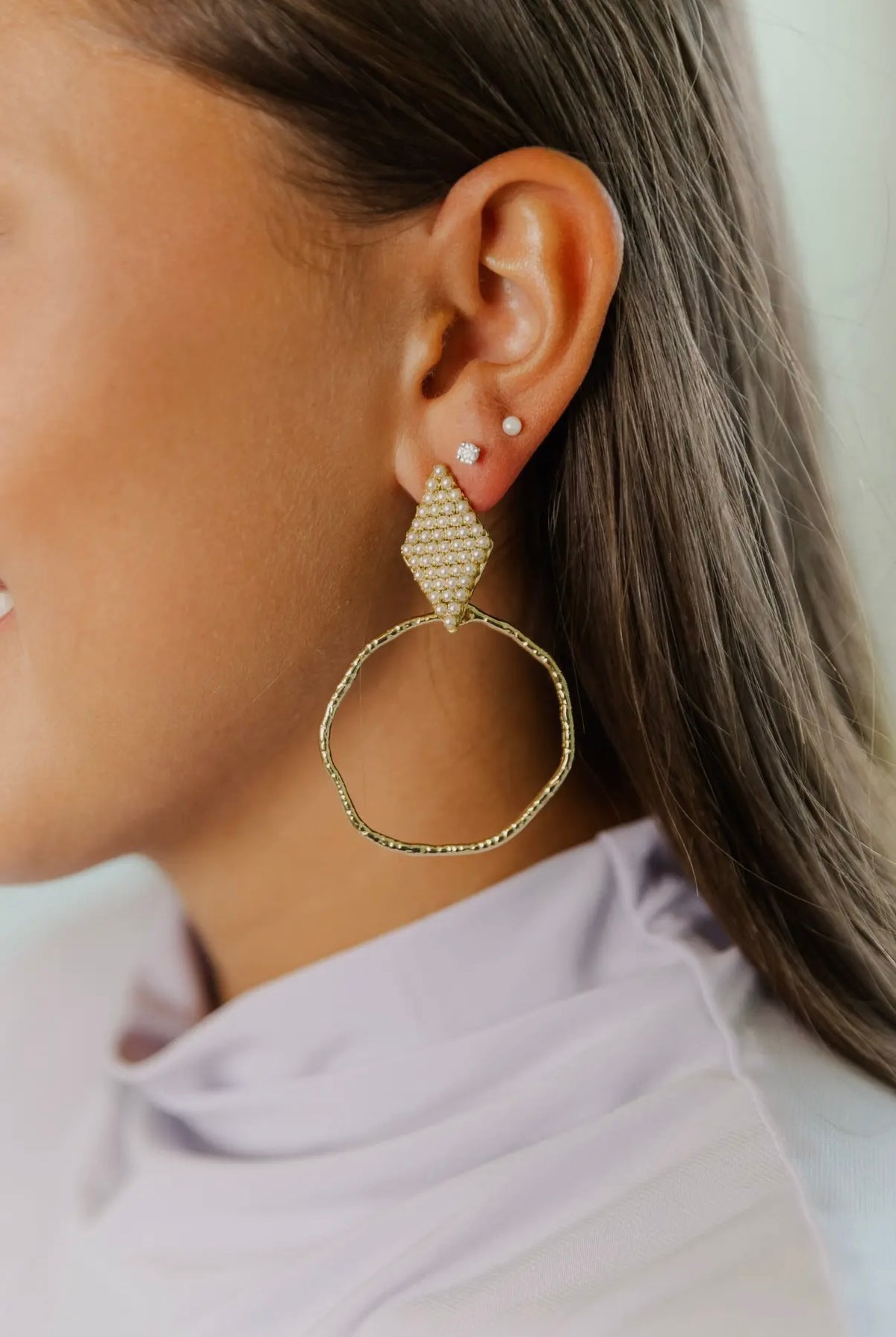 Taylor Shaye Callie Hoops Pearl