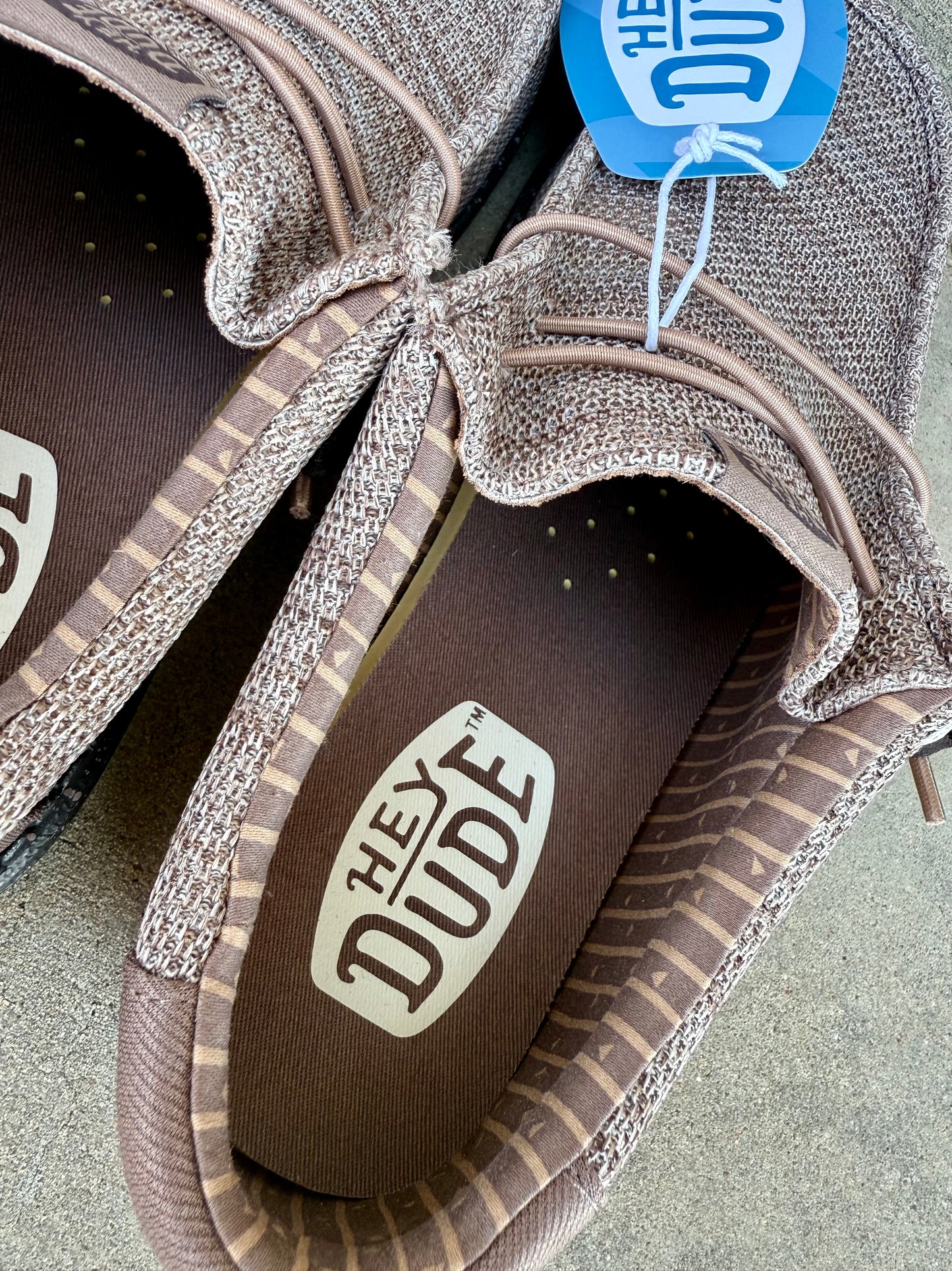 Hey Dude Men's Wally Stretch Sox Deep Taupe/Mole Brown