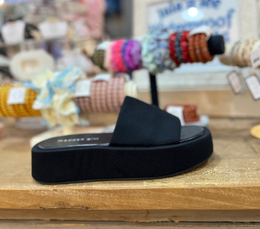 Madden Girl Black Slide