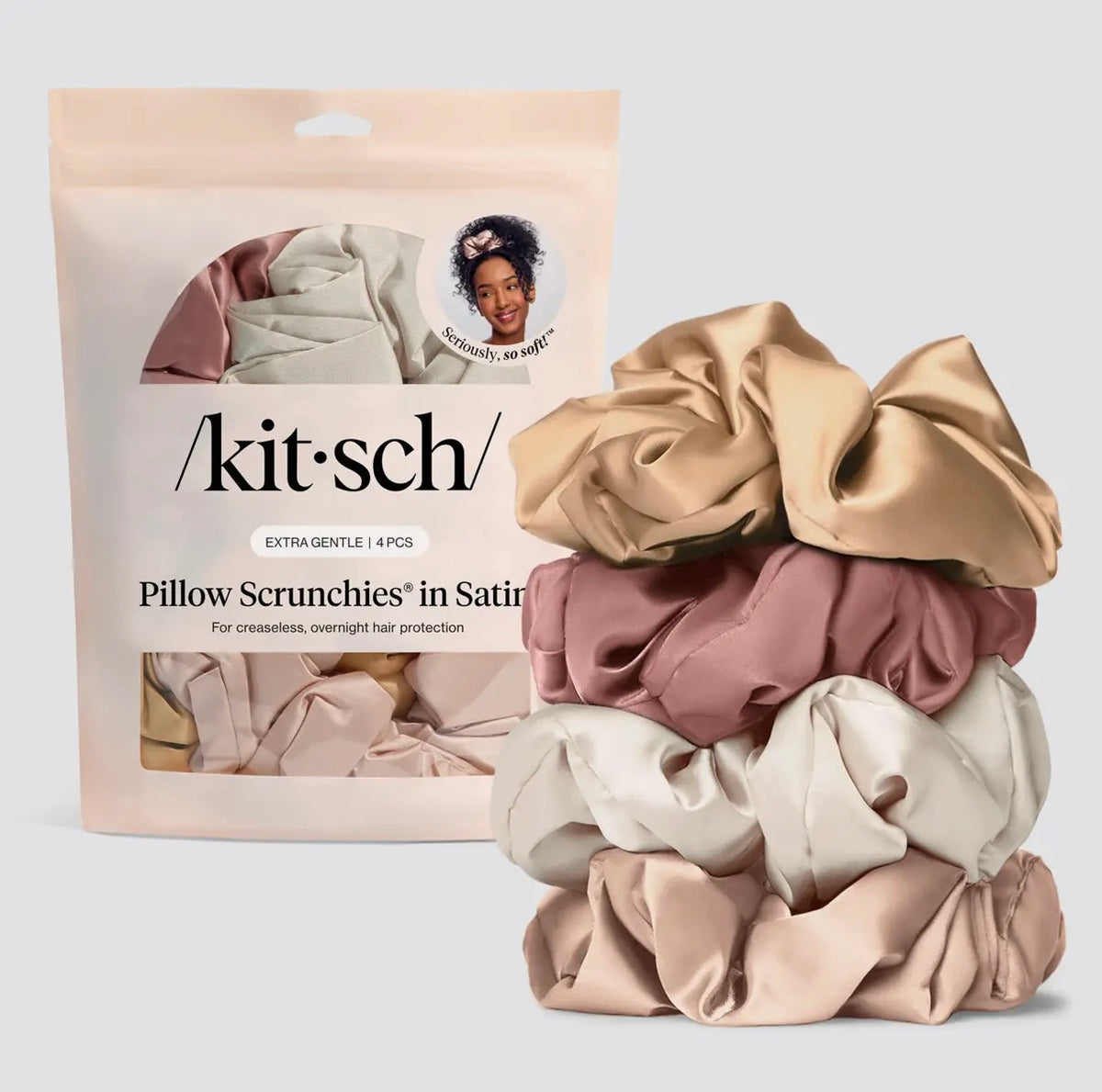 Kitsch Pillow Scrunchies | Blush