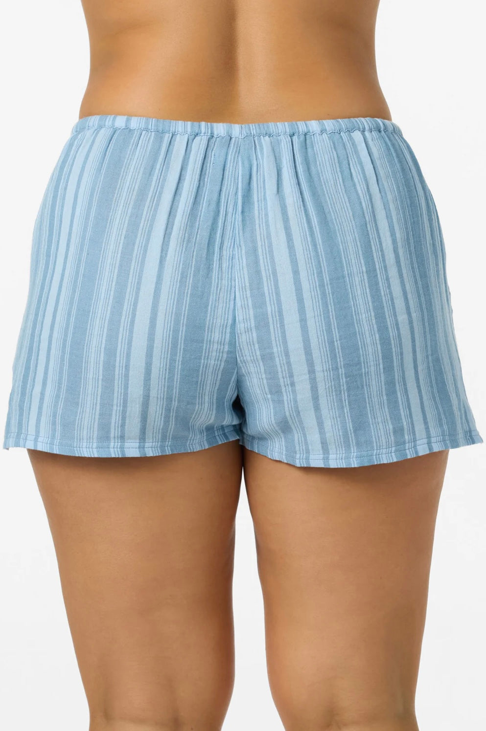 O’Neill Brenda Waves Stripe Beach Shorts | Chambray Blue