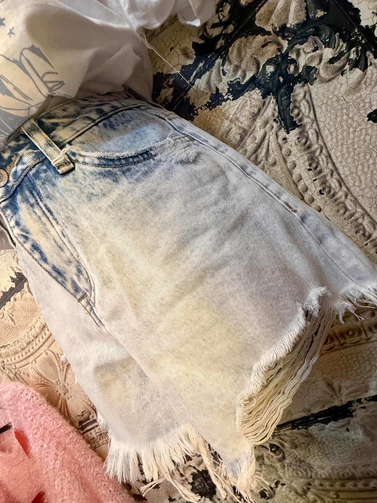 Vervet Light Wash High Waisted Shorts