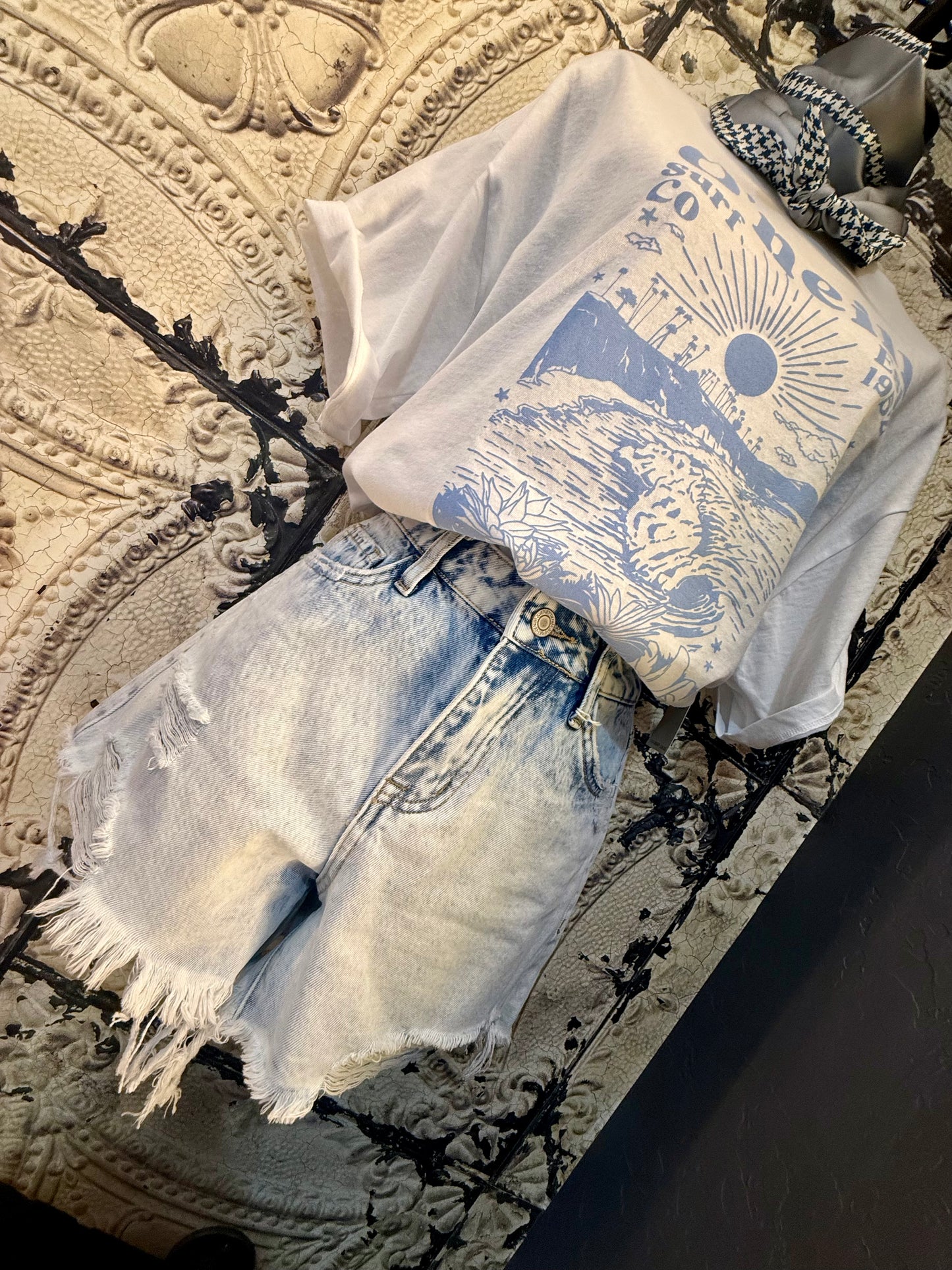 Vervet Light Wash High Waisted Shorts