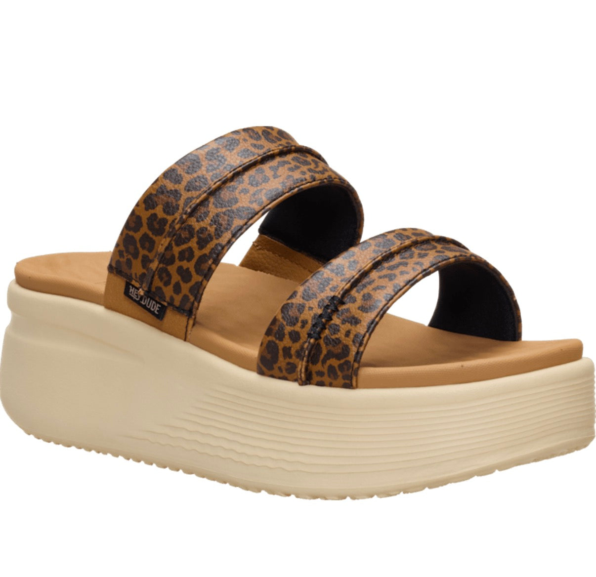 Hey Dude Austin Slide Classic | Tan Leopard