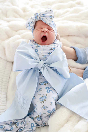 Caden Lane | Knit Large Bow Headwrap | Tied In Blooms