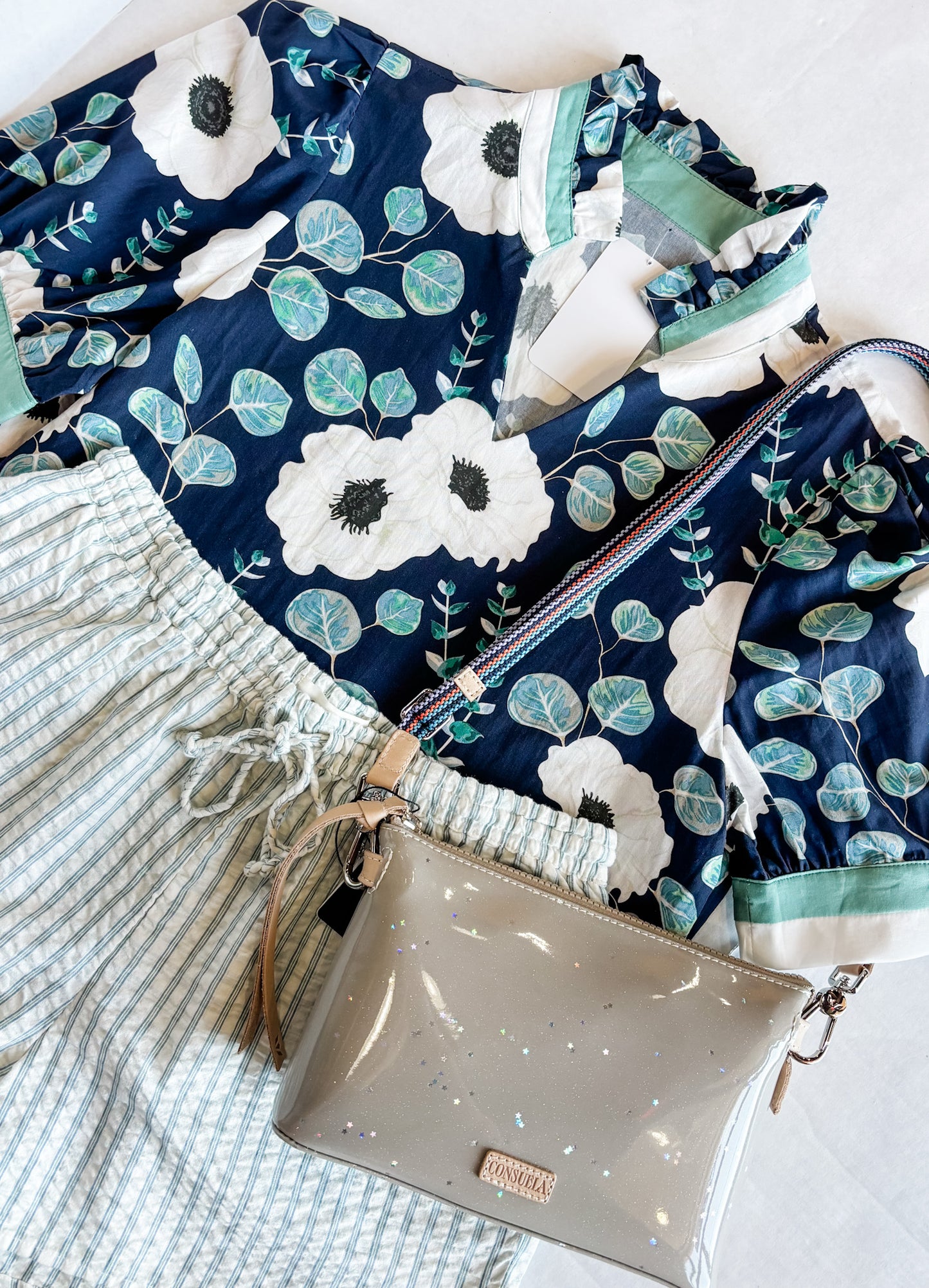 Midnight Botanical Blouse