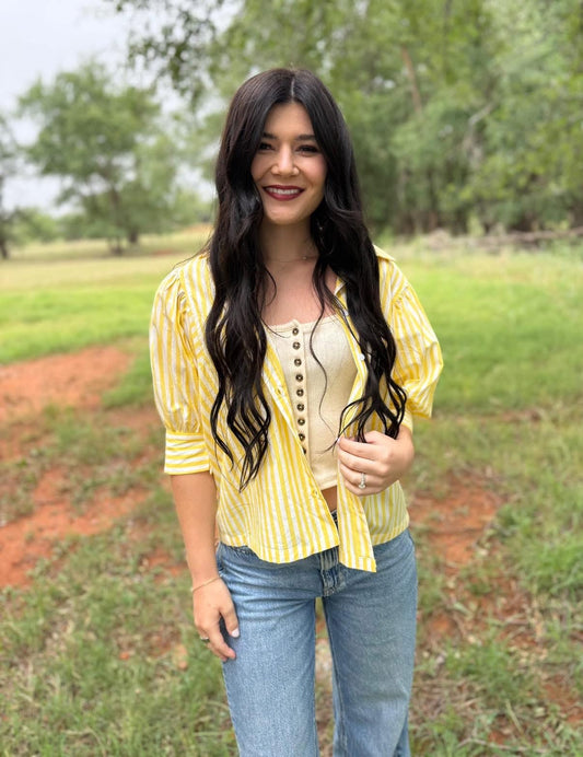 Banana Tropic Button Down