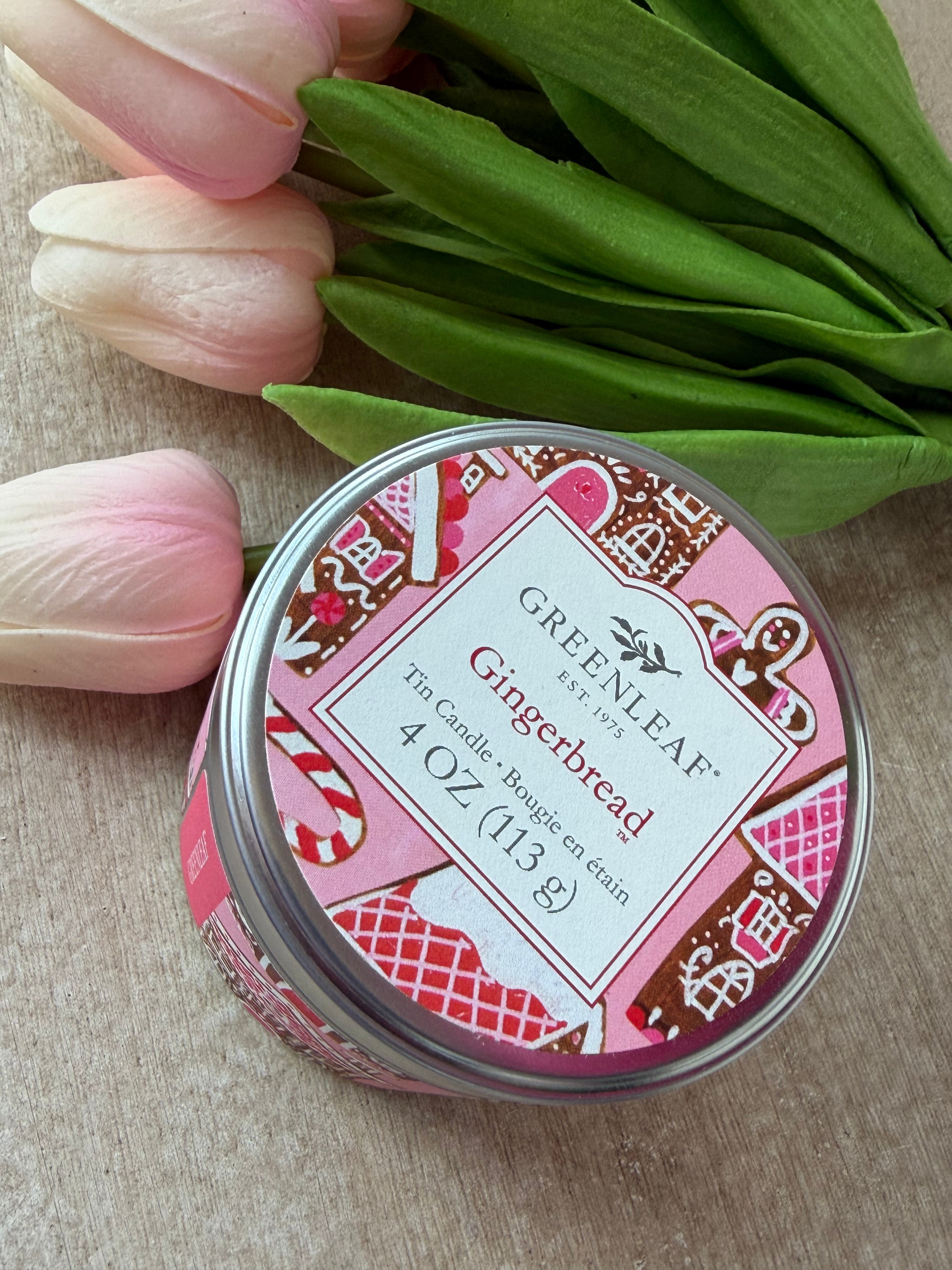 Greenleaf Tin Candle | Gingerbread