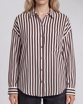 Chocolate Factory Stripe Button Down