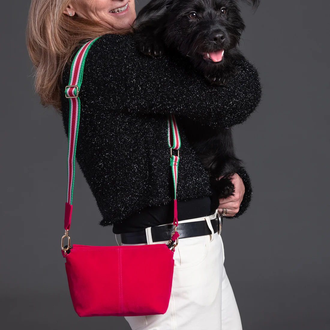 Scout Emily Crossbody Pink Velvet