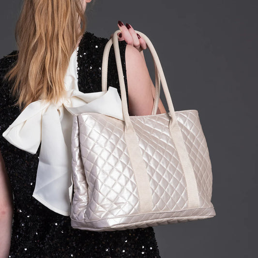 Scout Miss Manors Tote Champagne Quilted