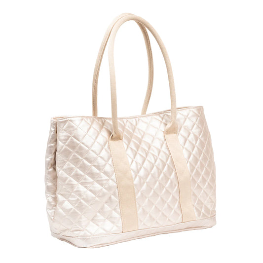 Scout Miss Manors Tote Champagne Quilted