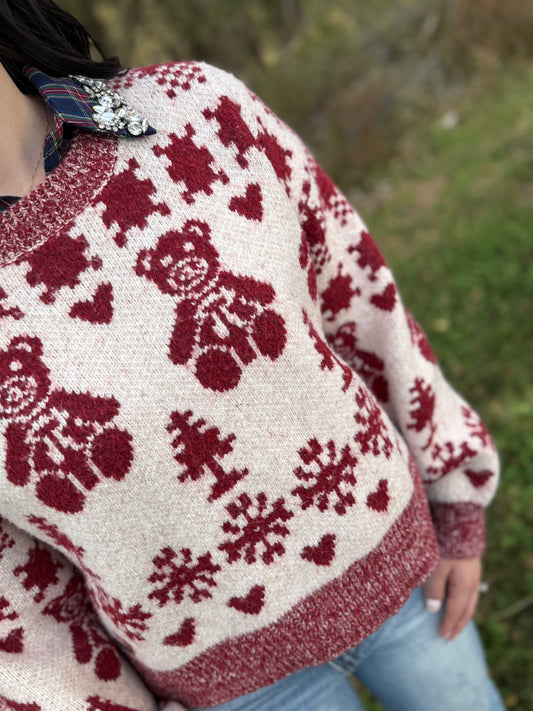 Simply Southern Felicity Bear Sweater