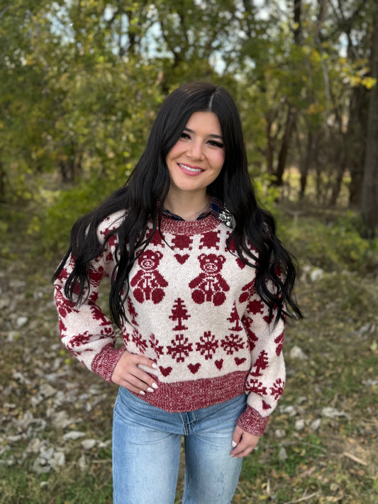 Simply Southern Felicity Bear Sweater