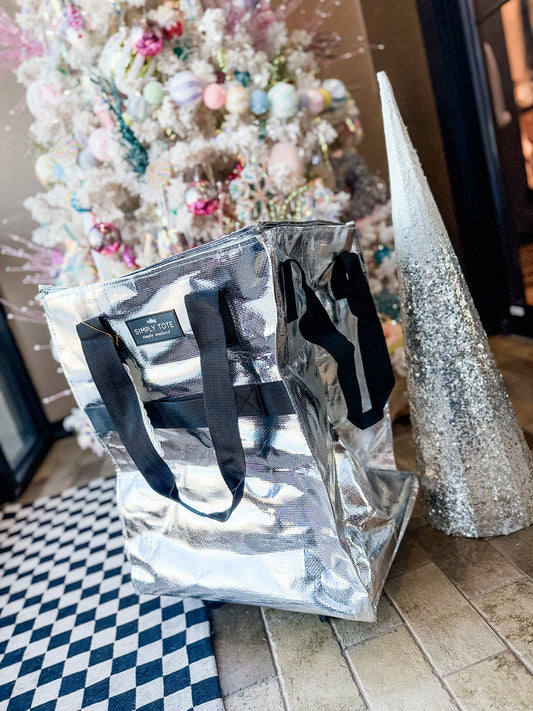 DOORBUSTER **Metallic Rolling Simply Tote