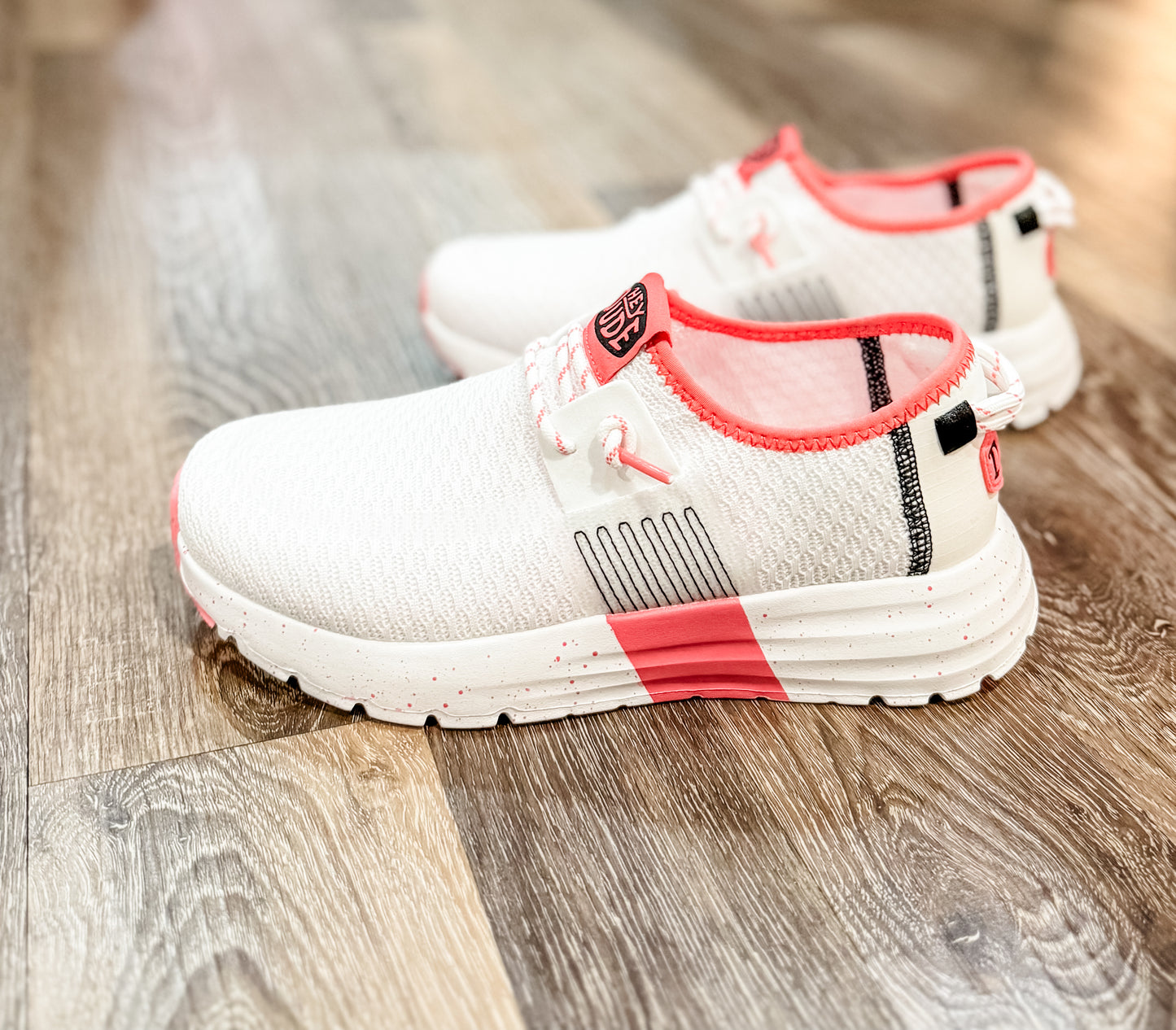 Hey Dude Women’s Sirocco W Sport Stripe White/Pink