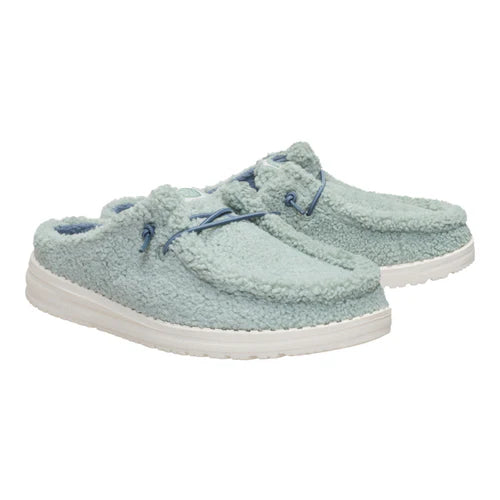 Hey Dude Women’s Wendy Slip Sherpa Iceberg Green