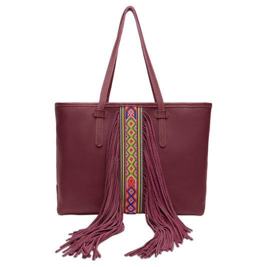 Consuela Plum Breezy Fringe