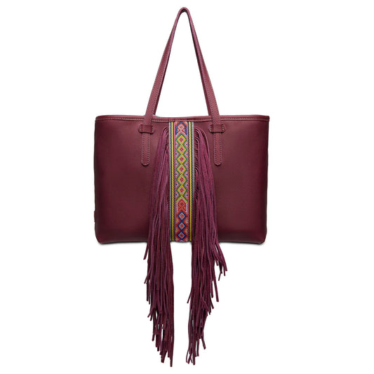 Consuela Plum Breezy Fringe