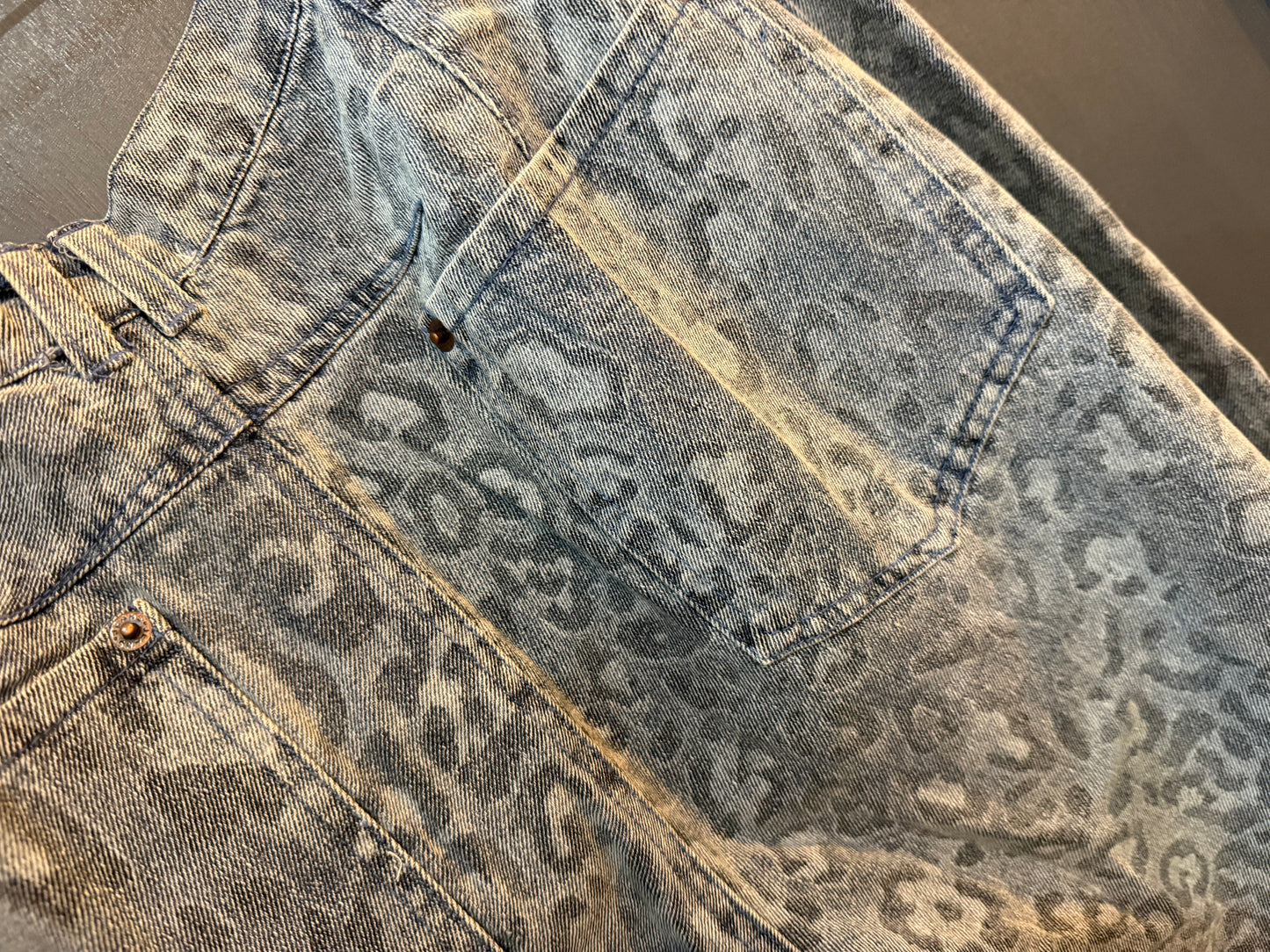 Cheetah Barrel Jeans