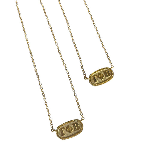 Greek Initial Necklace