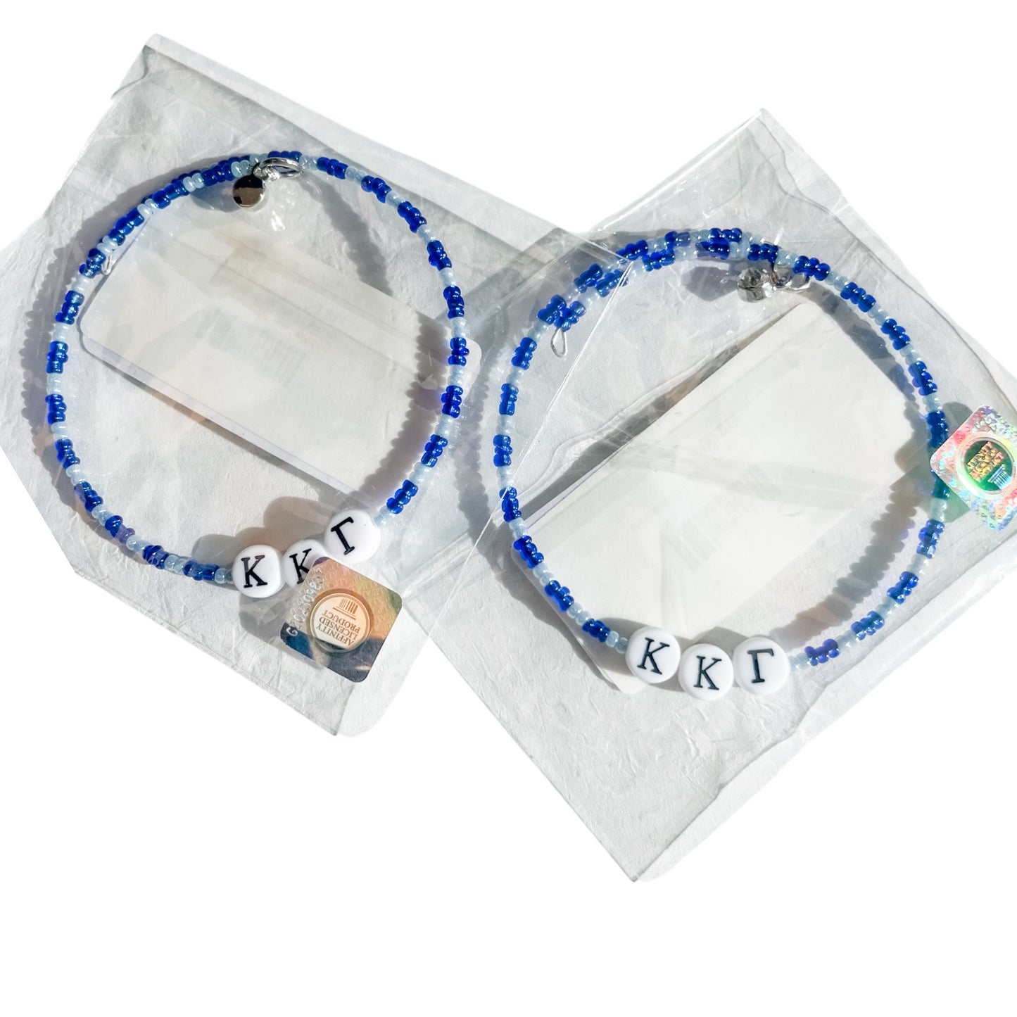 Greek Letter Wrap Bead Bracelet