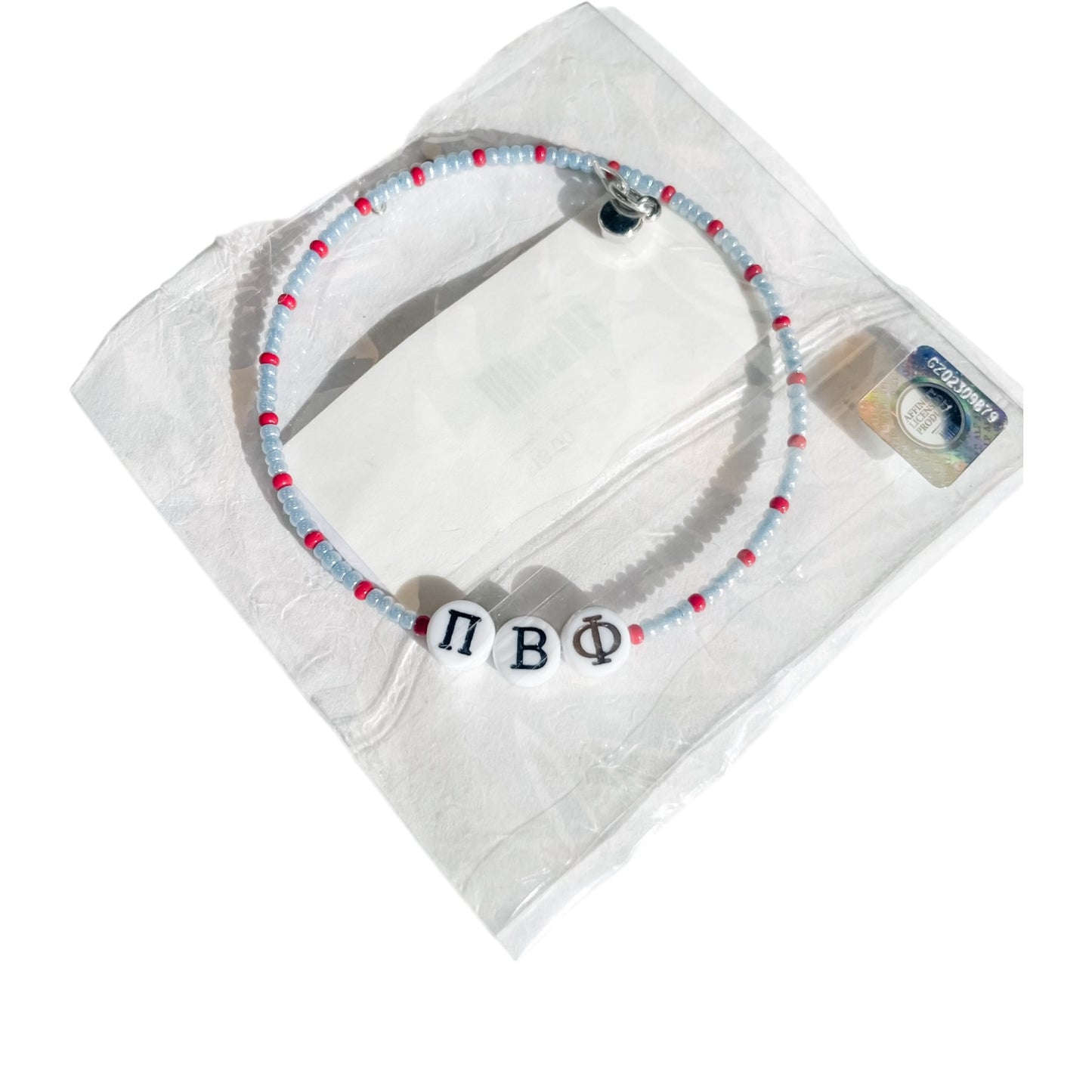 Greek Letter Wrap Bead Bracelet