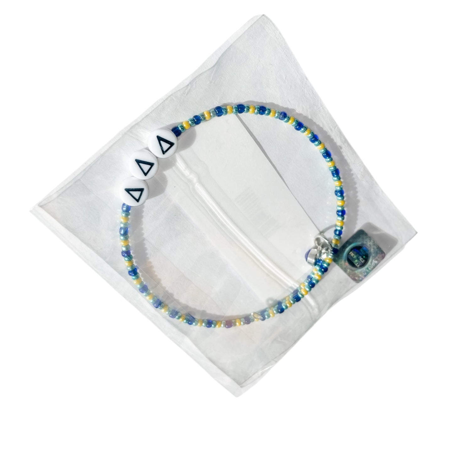 Greek Letter Wrap Bead Bracelet