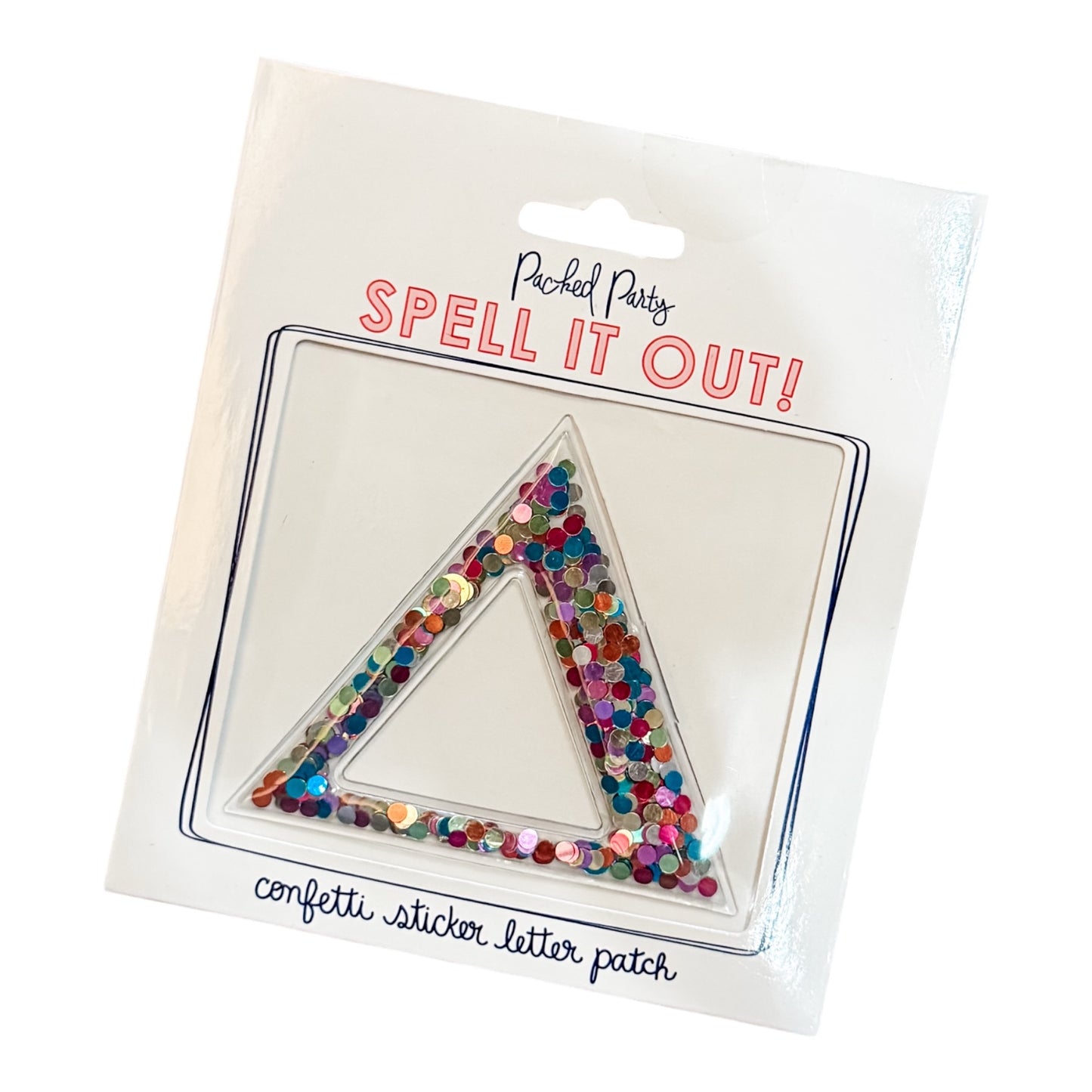 Greek Confetti Sticker Letter Patches