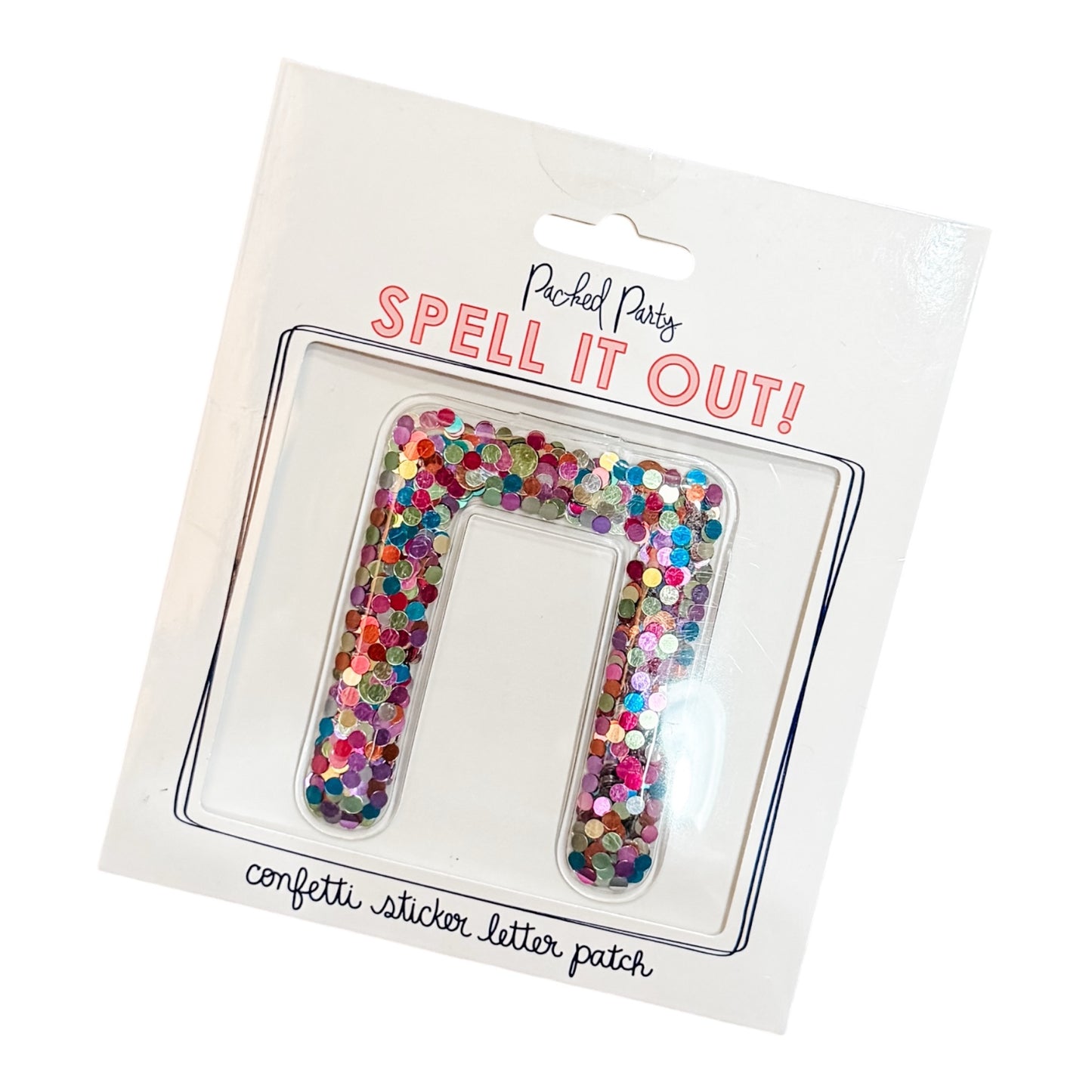 Greek Confetti Sticker Letter Patches