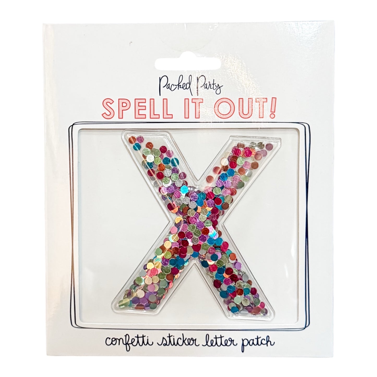Greek Confetti Sticker Letter Patches